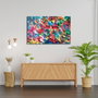 Wallity Pintura de Vidrio Templado Decorativo Multicolor 46 x 72 cm